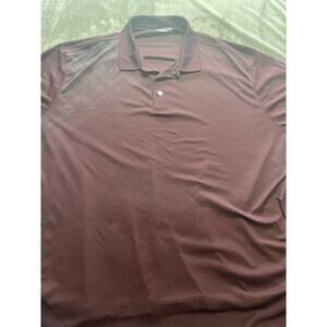 Mens Big &‎ Tall Round Tree & York 4XB Polo Burgundy Work Play Performance
